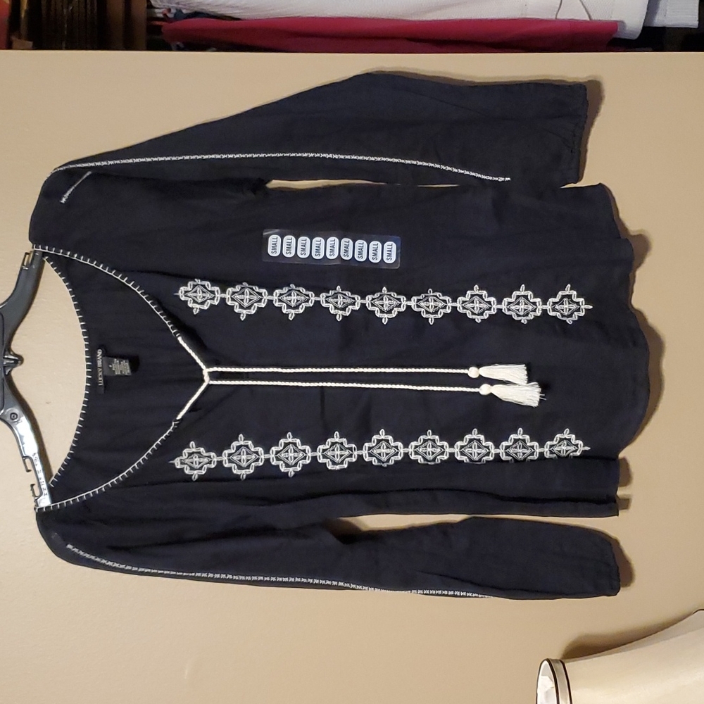 NWOT Lucky Brand Peasant Top
